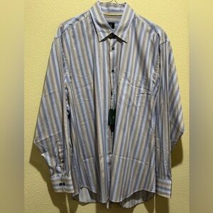 Men's Blue Striped Shirt